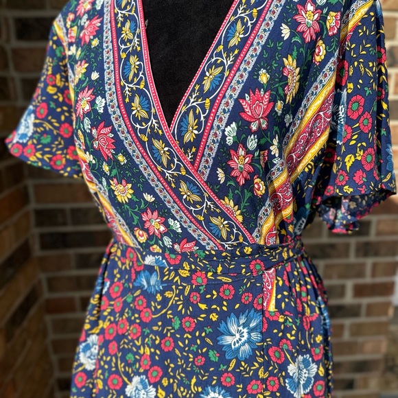 Zesica | Dresses | Zesica Womens Summer 223 Bohemian Floral Wrap Around ...